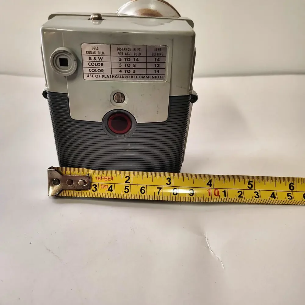 Vintage Kodak Brownie Starburst Camera Flash Dakon Lens Mid Century MCM Decor